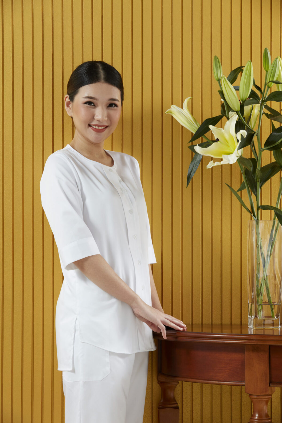 ชุดปฎิบัติธรรมดารณี รุ่น Royal Jasmine ผู้หญิง - Image 5