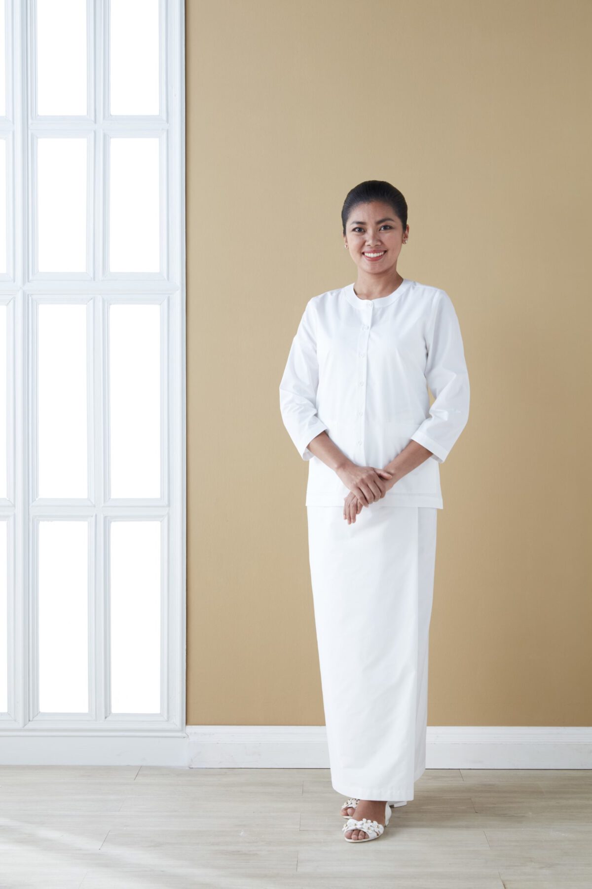 สไบปฎิบัติธรรมดารณี รุ่นอารียา ผู้หญิง - Image 6