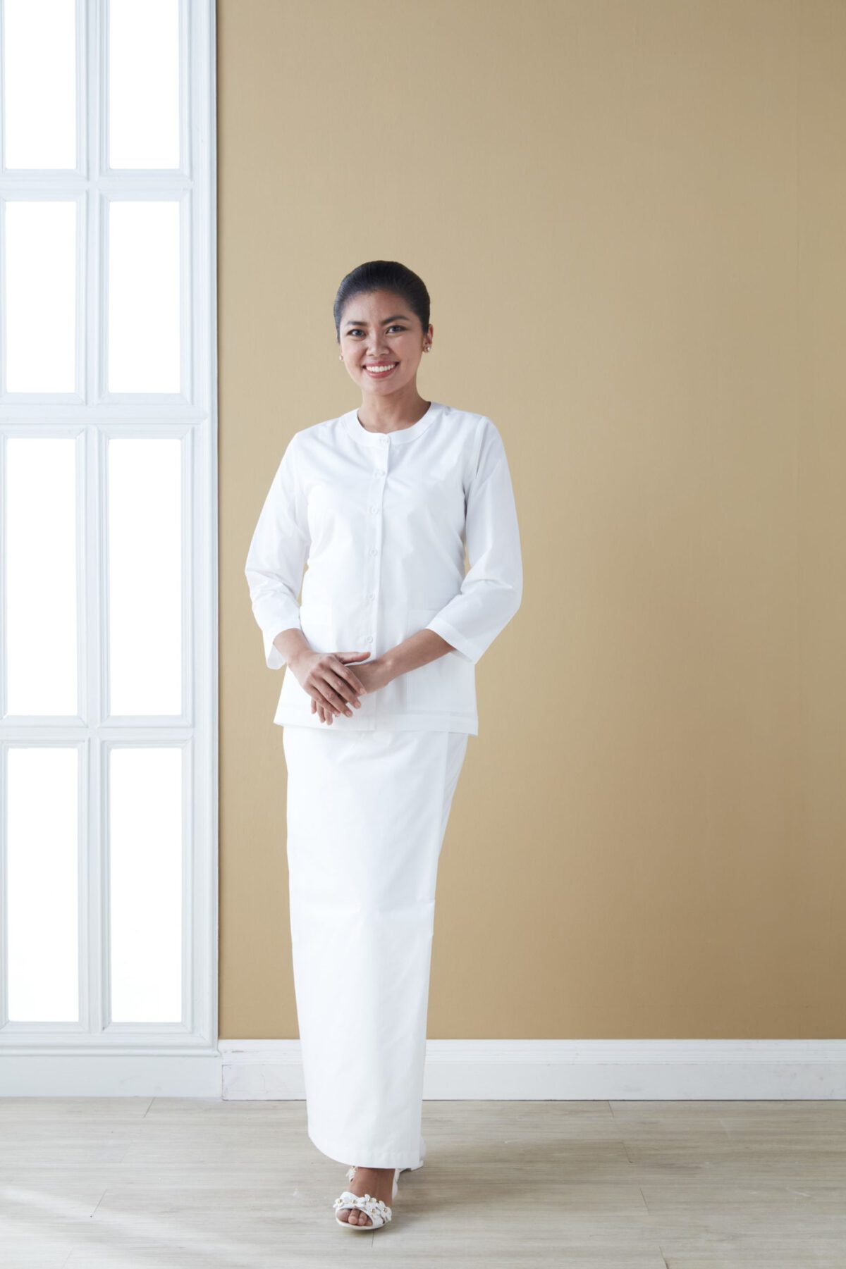 สไบปฎิบัติธรรมดารณี รุ่นอารียา ผู้หญิง - Image 5