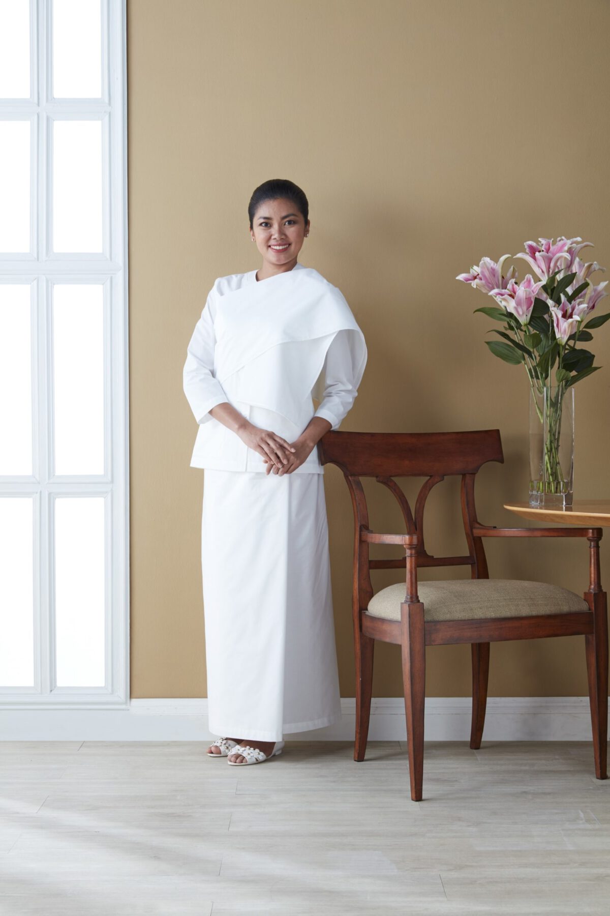 สไบปฎิบัติธรรมดารณี รุ่นอารียา ผู้หญิง - Image 4