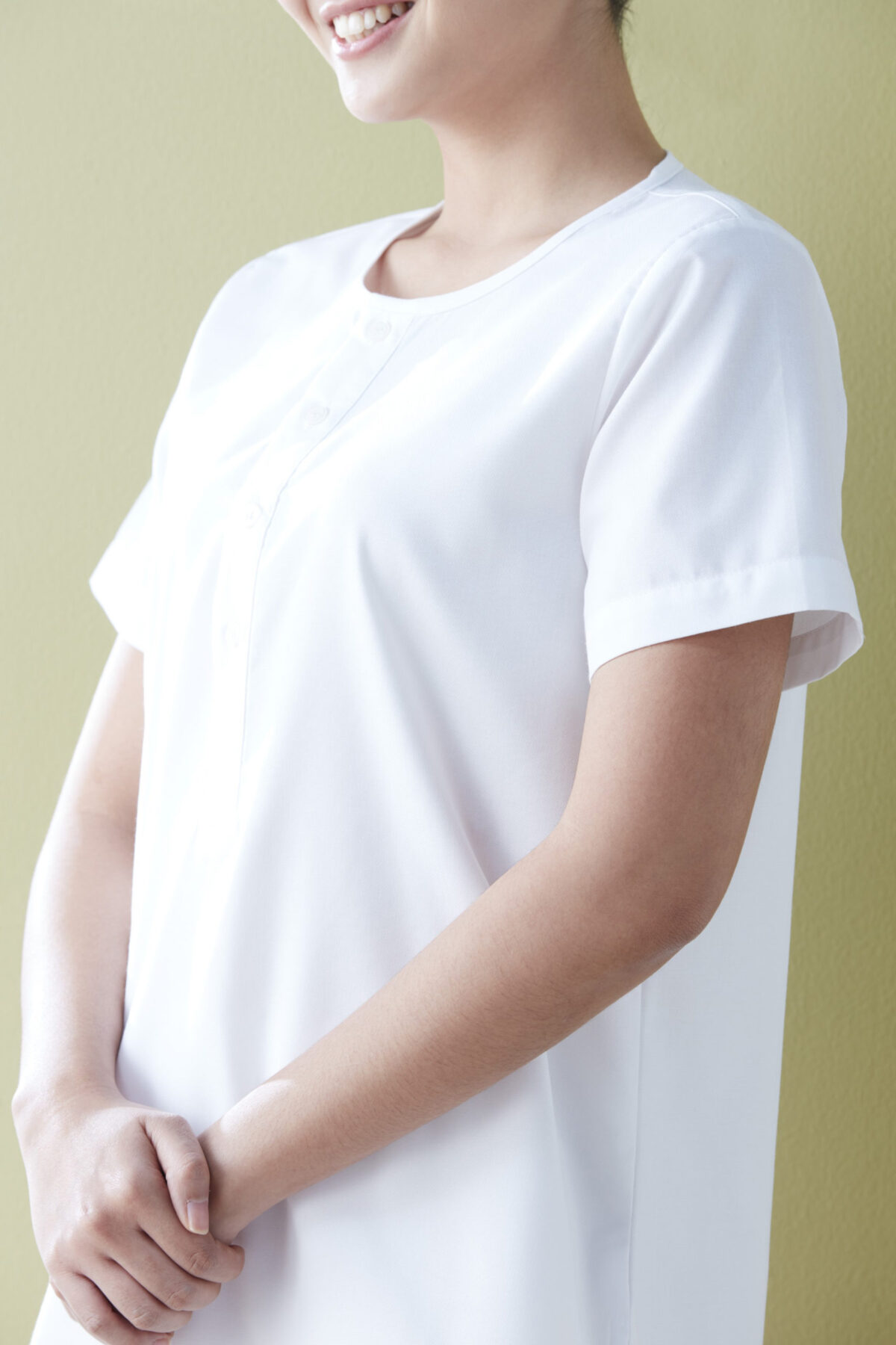 เสื้อปฎิบัติธรรมดารณี รุ่น Dobby ผู้หญิง - Image 3