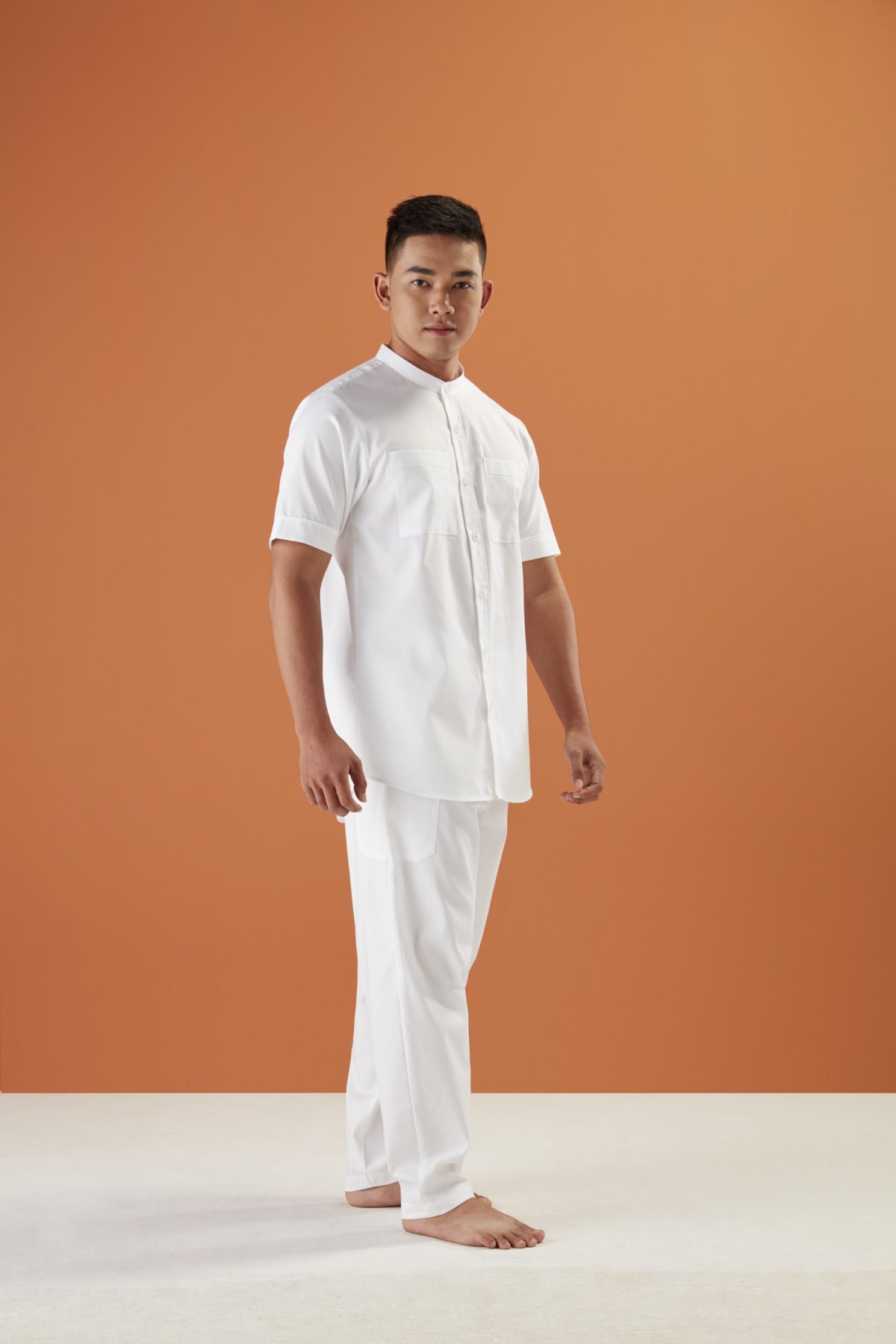 BraveHeartClothes_2811 copy กางเกงปฎิบัติธรรมดารณี รุ่น Brave Heart ผู้ชาย - Image 1