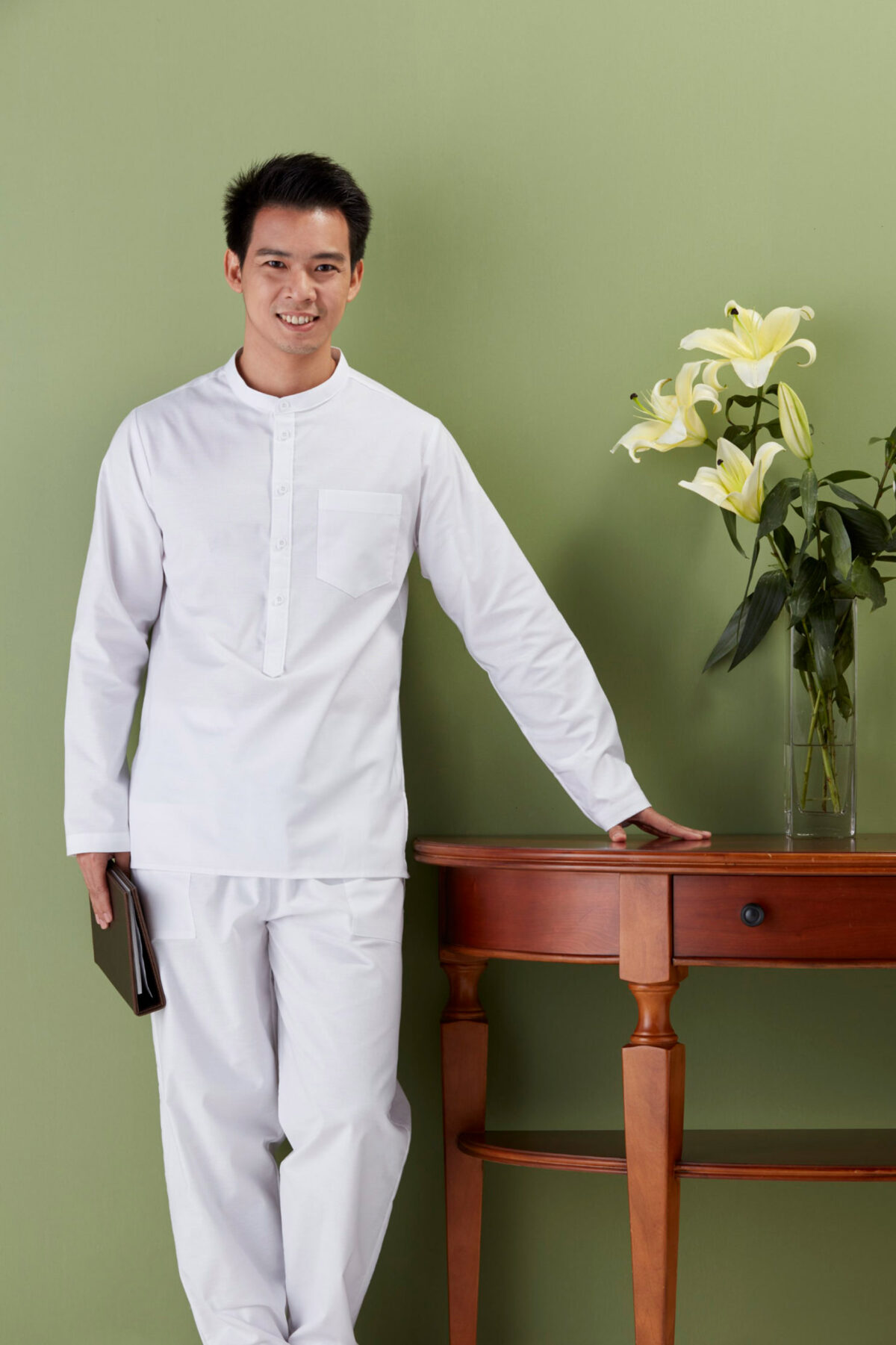 เสื้อปฎิบัติธรรมดารณี รุ่น Pean ผู้ชาย - Image 1