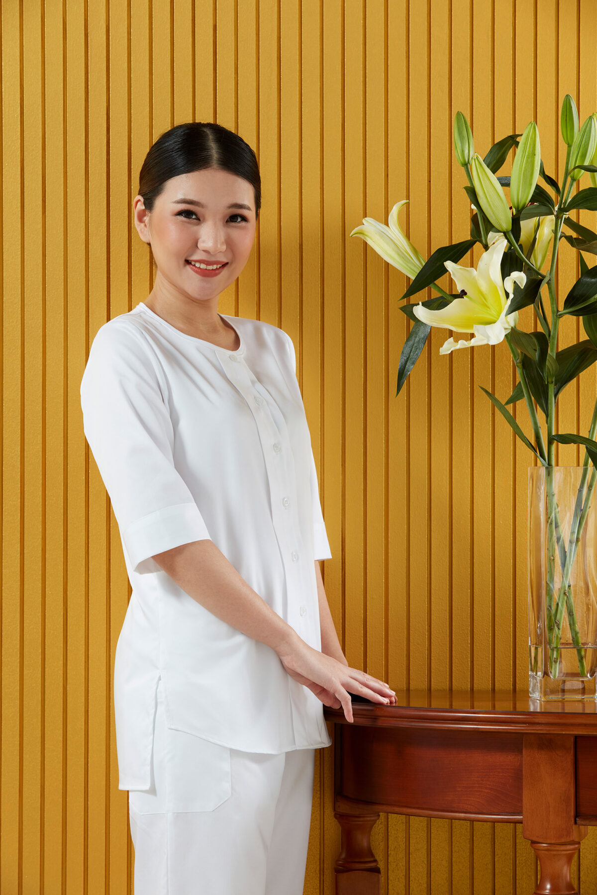 ชุดปฎิบัติธรรมดารณี รุ่น Royal Jasmine ผู้หญิง - Image 9