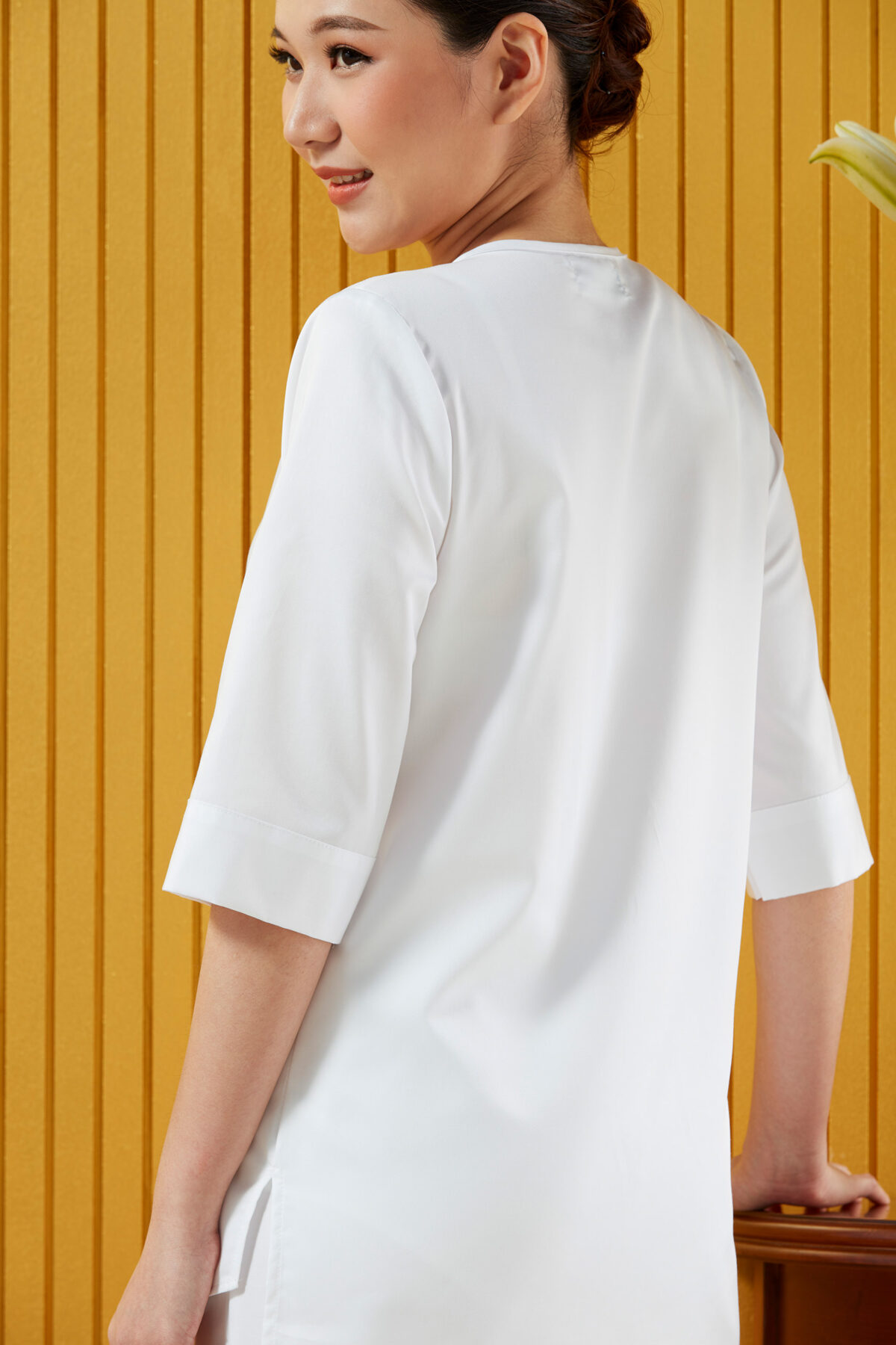 ชุดปฎิบัติธรรมดารณี รุ่น Royal Jasmine ผู้หญิง - Image 8