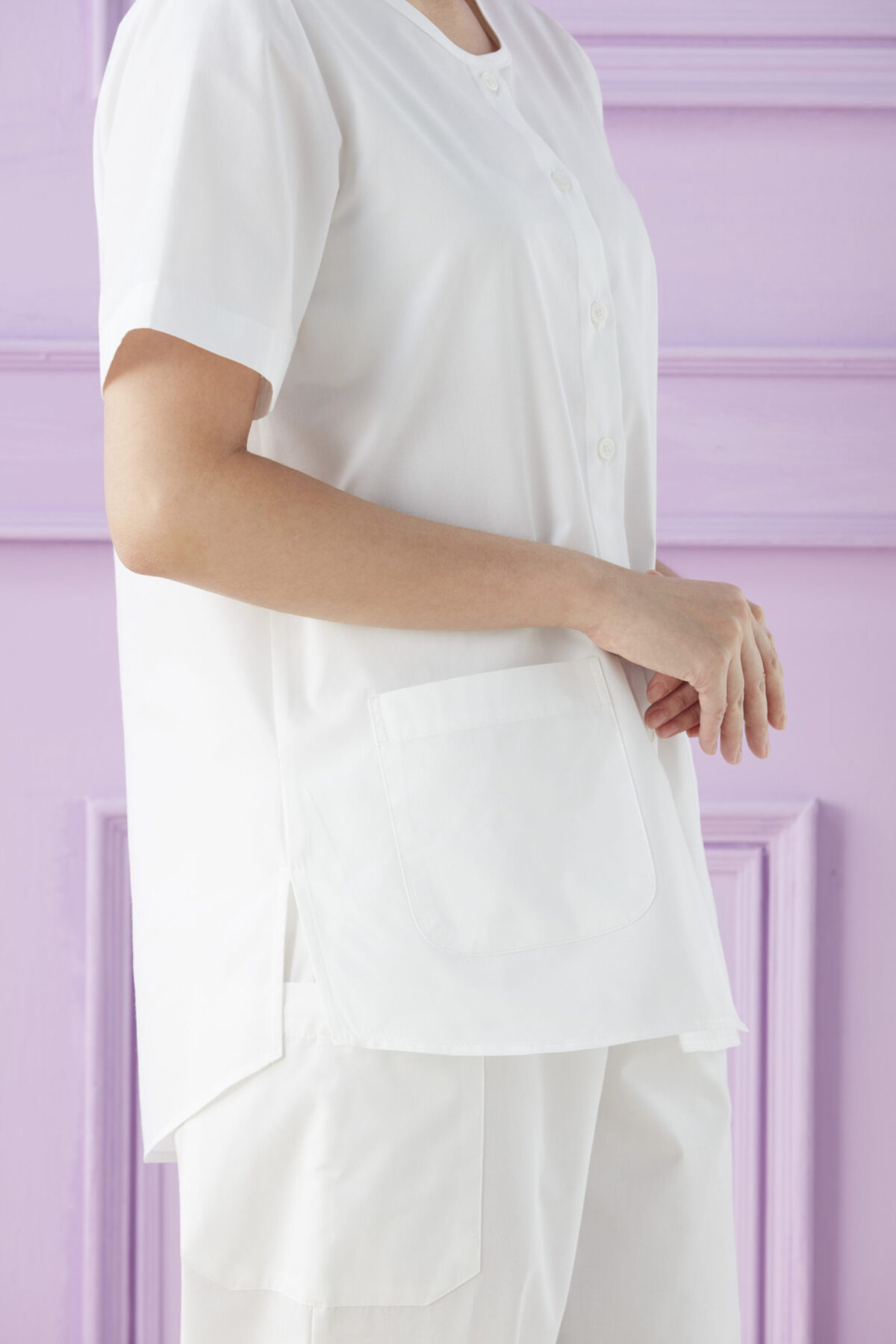 เสื้อปฎิบัติธรรมดารณี รุ่น พอใจ ผู้หญิง - Image 5