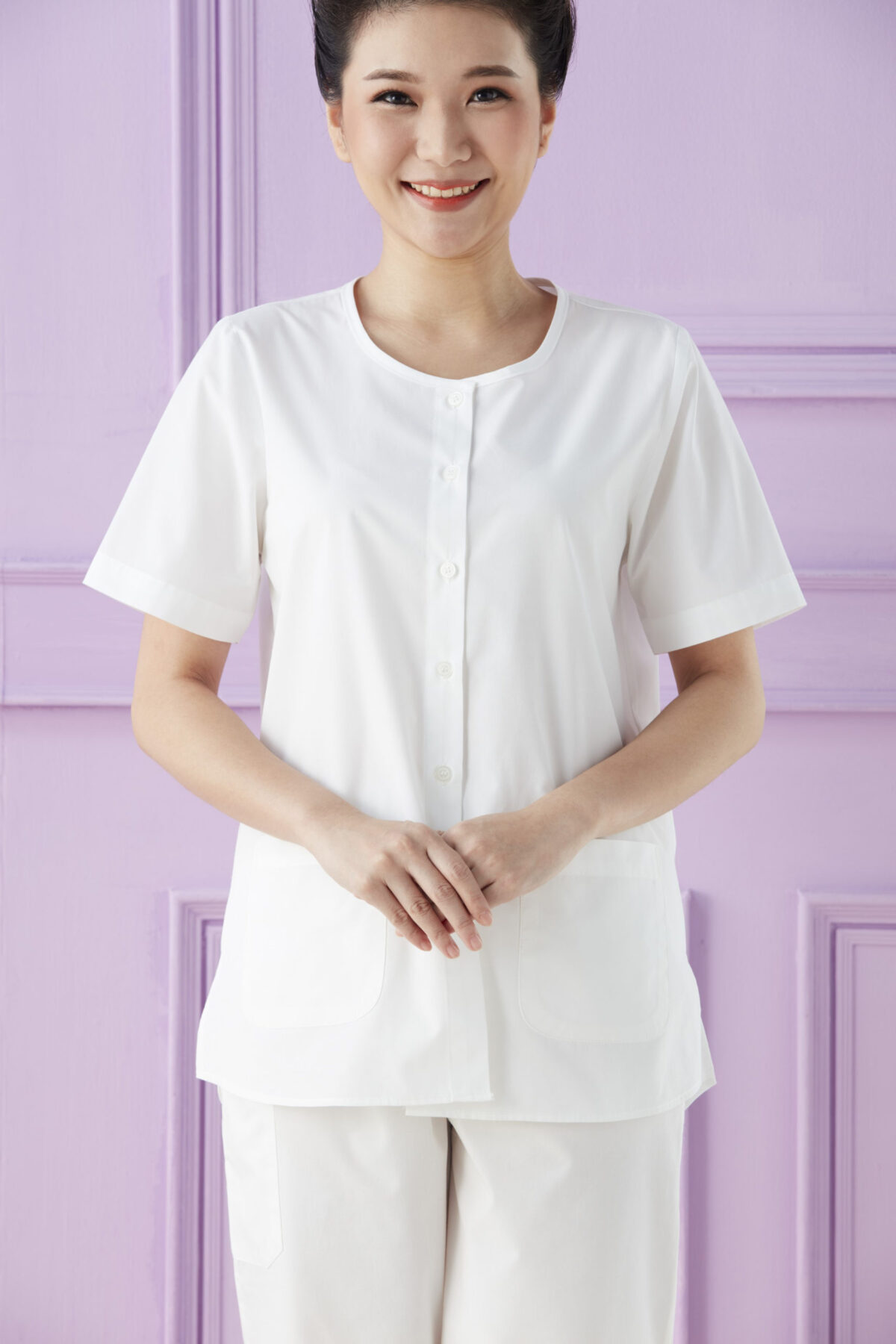 เสื้อปฎิบัติธรรมดารณี รุ่น พอใจ ผู้หญิง - Image 10