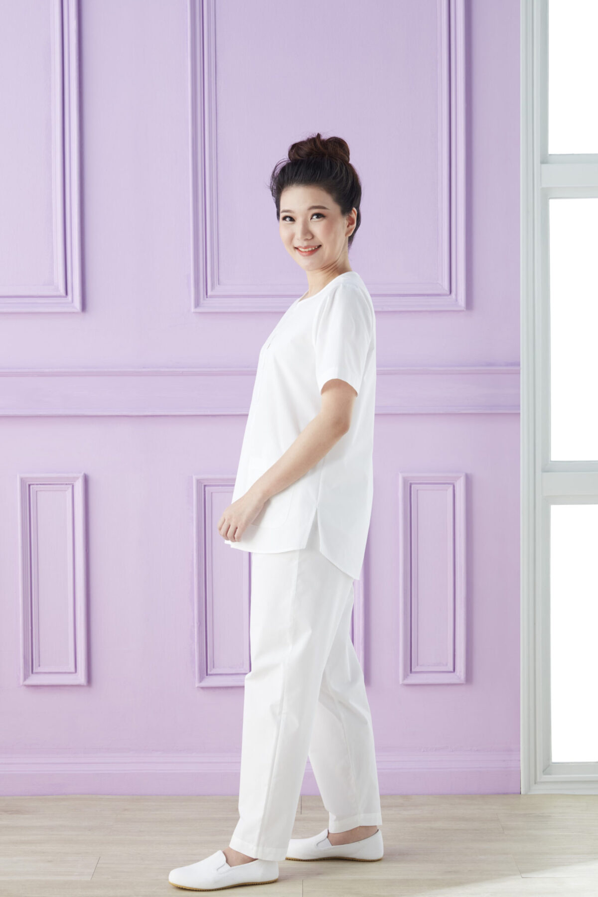 กางเกงปฎิบัติธรรมดารณี รุ่น พอใจ ผู้หญิง - Image 5