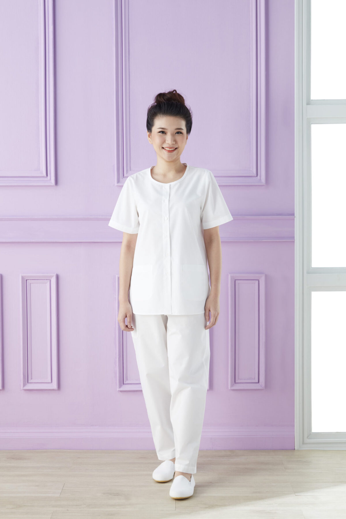 กางเกงปฎิบัติธรรมดารณี รุ่น พอใจ ผู้หญิง - Image 3