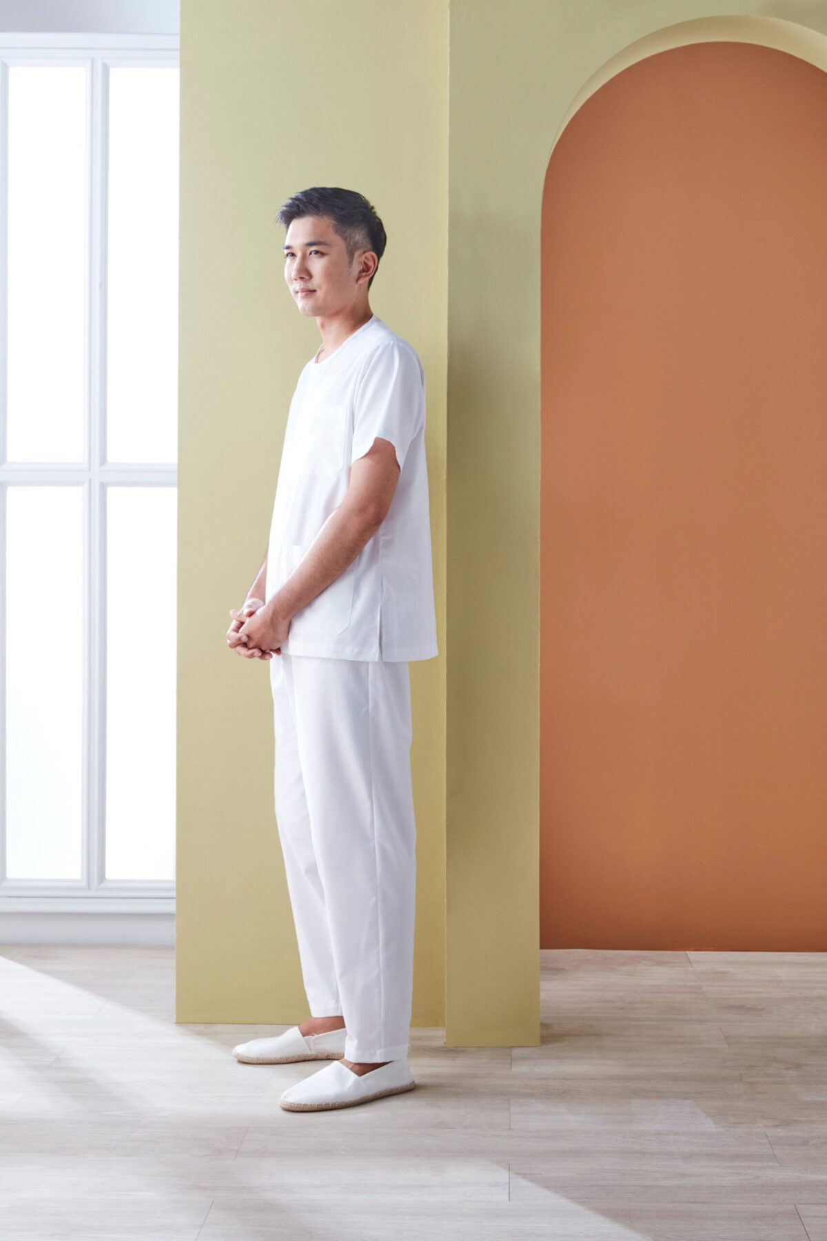 เสื้อปฎิบัติธรรมดารณี รุ่น Dobby ผู้ชาย - Image 4